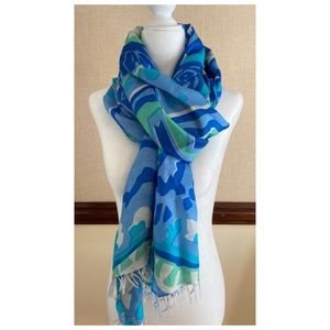 Printed silk scarf